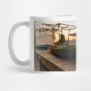 kayak and ships Mug